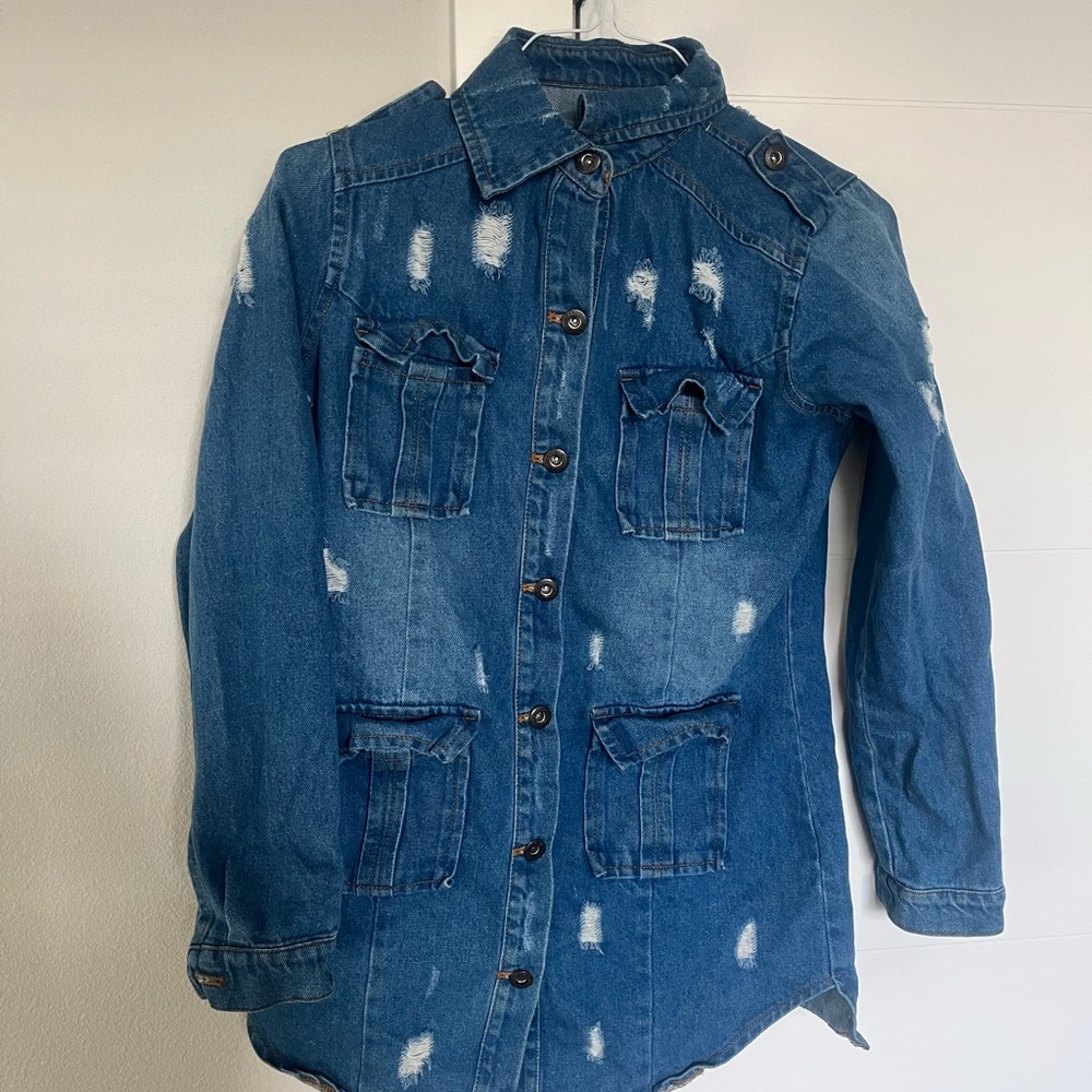 Distressed Denim Jacket